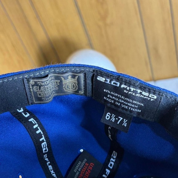 Vintage Element Skateboards Fitted Baseball Hat Cap Blue 6 7/8-7 1/4 - Picture 6 of 8